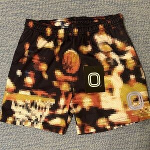 Overtime Black and Gold Men's mesh Shorts